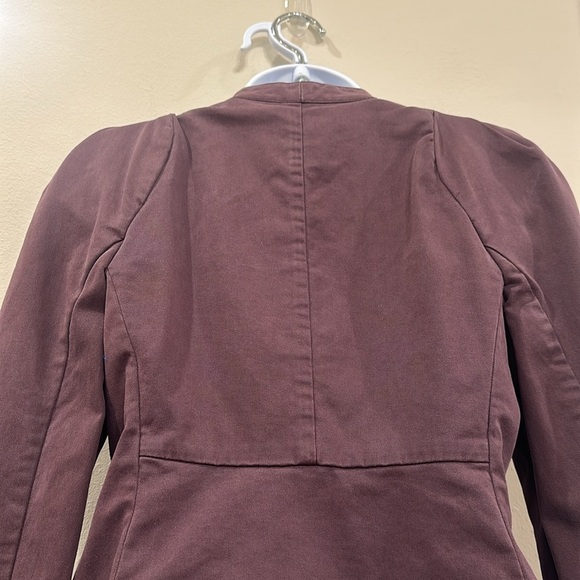 London Jean purple military style jacket- size 2 - Picture 7 of 8